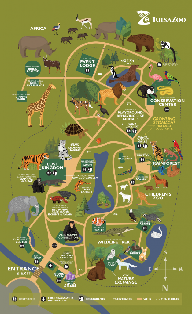 View Zoo Map & Directions | Tulsa Zoo