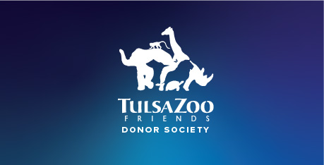 a logo for tulsa zoo friends donar society